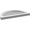 Ekena Millwork Round Top Surface Mount PVC Gable Vent w/ 2"W x 2"P Brickmould Sill Frame, 28"W x 18"H GVPRT28X1803SN - alternate 5